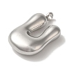 Non-Tarnish Ion Plating(IP) 304 Stainless Steel Pendants STAS-M017-08P-14-2