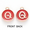 Golden Plated Enamel Alloy Charms ENAM-SZ0001-26C-Q-3