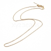 Brass Cable Chain Necklaces NJEW-E151-03G-1