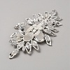 Brass Rhinestone Appliques DIY-WH0308-541B-2