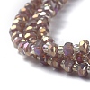 Electroplate Glass Beads Strands EGLA-J147-A-FR08-4