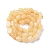 Natural Yellow Jade Beads Strands G-G146-A20-01-3