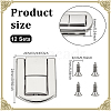 12 Bags Alloy Purse Locks FIND-NB0006-42P-2