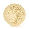 Golden Tone Round Wax Seal Brass Stamp Heads AJEW-Z034-01G-11-2