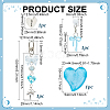 1 Set Heart & Bowknot Zinc Alloy Acrylic Mobile Phone Holders & Pendant Decorations AJEW-ME0002-81A-2