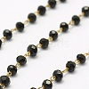 3.28 Feet Handmade Glass Beaded Chains X-AJEW-E033-B02-1