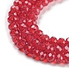 Baking Painted Transparent Glass Beads Strands DGLA-A034-J2mm-B01-4