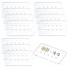 12Pcs 10-Hole Acrylic Earring Display Cards EDIS-OC0001-10C-1