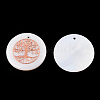 Freshwater Shell Pendants SHEL-Q016-017RG-1