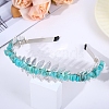 Natural Amazonite Hair Bands PW-WG137AD-09-1