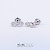 Titanium Steel Micro Pave Clear Cubic Zirconia Cartilage Earrings for Women Men WG126FA-07-1