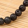 Natural Lava Rock Beaded Stretch Bracelets X-BJEW-JB02263-2