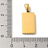 304 Stainless Steel Pendants STAS-C100-02A-G-3