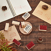 Olycraft 8Pcs 2 Styles Wooden Stamps DIY-OC0005-80-5