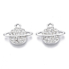 Alloy Rhinestone Pendants X-PALLOY-S133-002P-2