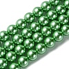 Electroplate Glass Pearl Beads Strands HY-F001-14mm-02-1