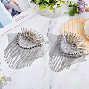 SUPERFINDINGS 2Pcs Iron Fashion Tassel Epaulette FIND-FH0008-10A-4