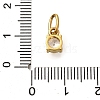 304 Stainless Steel Rhinstone Charms STAS-M109-06G-12-3