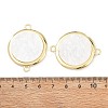 Alloy Acrylic Disc Links Connector Charms AL-E003-07A-3