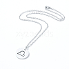 Non-Tarnish 304 Stainless Steel Pendant Necklaces NJEW-E147-11P-2