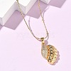 304 Stainless Steel Micro Pave Clear Cubic Zirconia Pendant Necklaces for Women LS-NJEW-Z103-01G-03-2