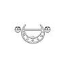 304 Stainless Steel & 316 Surgical Stainless Steel Nipple Rings WG3B98F-12-1