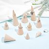 10Pcs 5 Style Wooden Ring Displays RDIS-FG0001-18-5