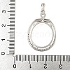 925 Sterling Silver Pendant Cabochon Settings STER-B005-16P-3