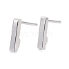 304 Stainless Steel Stud Earring Findings STAS-G224-21S-03-1