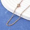 304 Stainless Steel Cable Chains Necklace Making X-STAS-P045-01RG-1