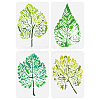 4Pcs 4 Styles PET Hollow Out Drawing Painting Stencils DIY-WH0394-0072-1