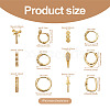 Yilisi 6Pairs 6 Styles Cubic Zirconia Hoop Earrings EJEW-YS0001-02-10