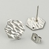 304 Stainless Steel Stud Earring Finding STAS-TAC0011-03C-P-2