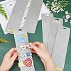  64 Pcs 2 Styles Paper Hair Clip Display Cards CDIS-NB0001-16-3