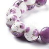 Handmade Printed Porcelain Beads PORC-M003-08E-3