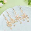 Alloy Mushroom Dangle Earrings JE978A-4