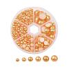 1Box ABS Plastic Imitation Pearl Dome Cabochons SACR-JP0001-32-1