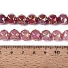 Anti-Tarnish Electroplate Glass Beads Strands GLAA-N064-10mm-14-2