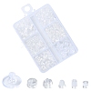 600Pcs 7 Styles Plastic Ear Nuts KY-YW0001-70-1