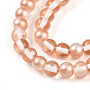 Baking Paint Transparent Glass Beads X1-DGLA-N011-6mm-04-3