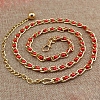 Alloy & Plastic Round Beads Twisted Belly Chains WGB594E-06-1