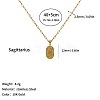 304 Stainless Steel Zodiac Constellation Pendant Paperclip Chain Necklaces ZP0058-11-2