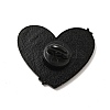 Heart with Word Emotionally Exhausted Enamel Pin JEWB-G018-11B-EB-2