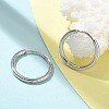 Ion Plating(IP) 304 Stainless Steel Hoop Earrings for Women EJEW-M089-02P-2