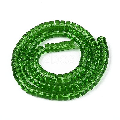 Transparent Glass Beads Strands GLAA-N026-3x6mm-T09-1