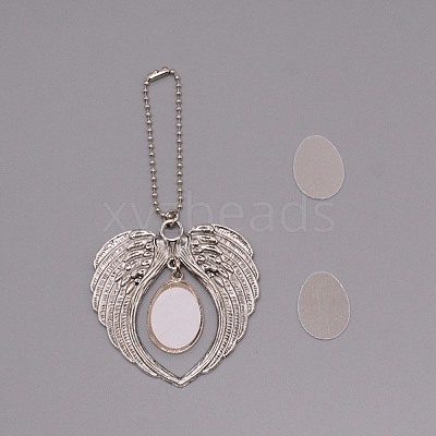 Alloy Pendant Decoration Cabochon Settings AJEW-WH0251-45-1