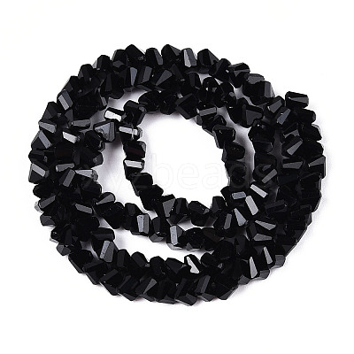 Opaque Glass Beads Strands X-GLAA-N019-4mm-01-1