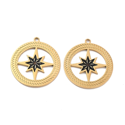 Ion Plating(IP) 304 Stainless Steel Pendants STAS-P339-06G-02-1