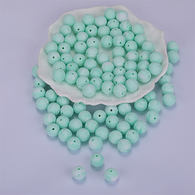 Round Silicone Focal Beads SI-JX0046A-60-1