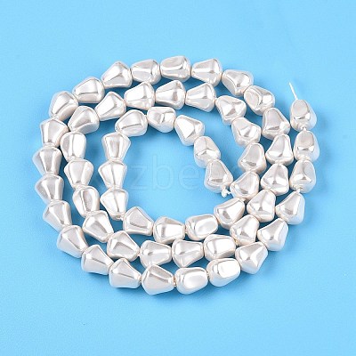 Transparent Spray Painted Glass Beads Strands GLAA-N001-28-1